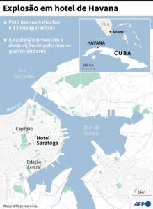 explosao em hotel em cuba