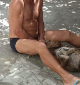 cadela homem