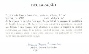 declaracao candidata ceara 2