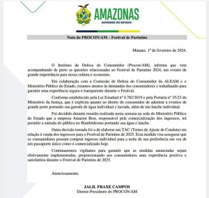Amazon Best entra na ‘mira’ do TCE-AM após desorganização na venda de ingressos para o Festival de Parintins 1 B28E8B3C 4EA6 4FBE A2E8 53B2F6A1AACB