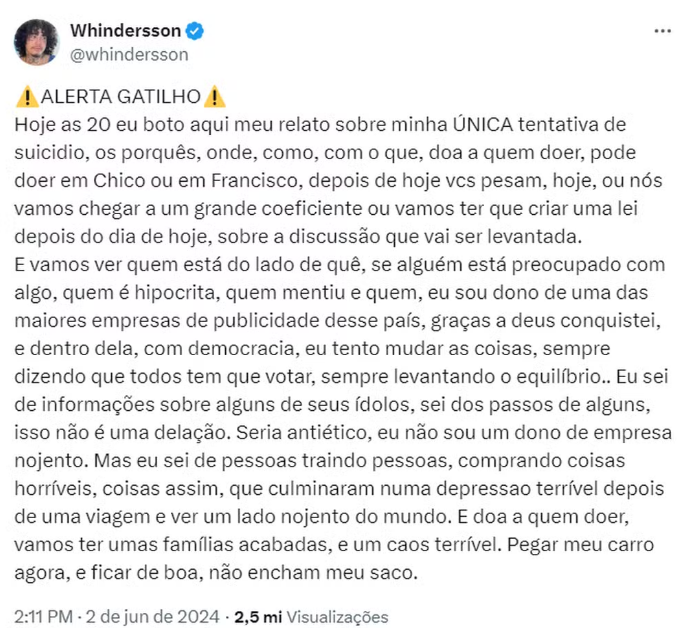 Print Whindersson Nunes