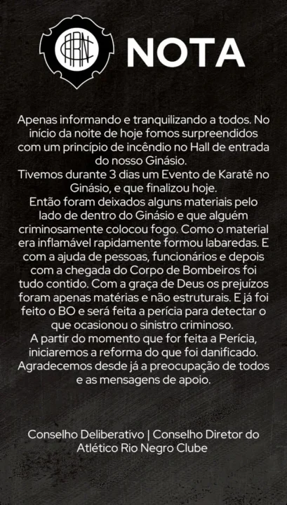 nota de pesar