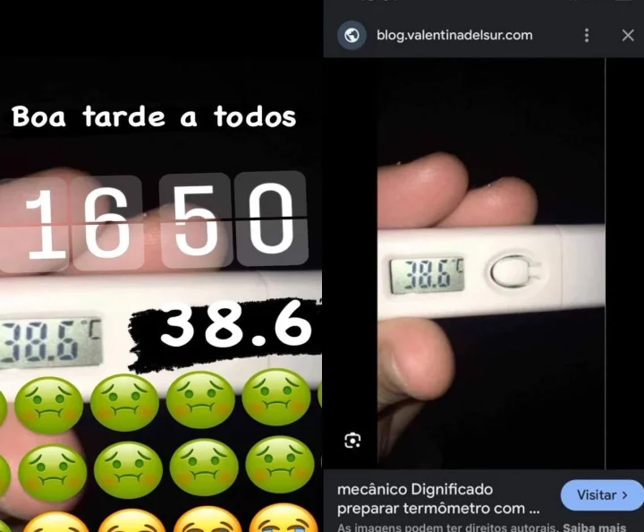 Com foto de termometro falsa Davi cancela visita