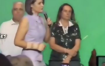 Michelle Bolsonaro chama Moraes de “irmão em Cristo” durante ato de pré-campanha