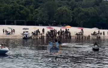 Afogamento é registrado na Praia do Tupé, em Manaus